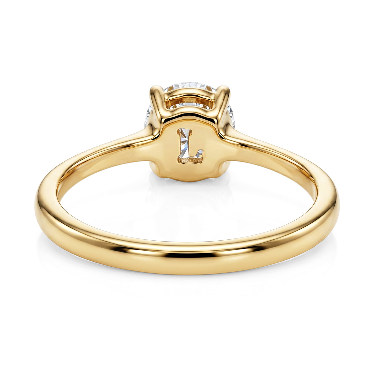 Luxuriant - 9K Yellow Gold SGL Certified Lab Grown Diamond (SI/G-H) Solitaire Ring 1.08 Ct. 8609030 5