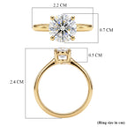 Luxuriant - 9K Yellow Gold SGL Certified Lab Grown Diamond (SI/G-H) Solitaire Ring 1.08 Ct._8609030_5