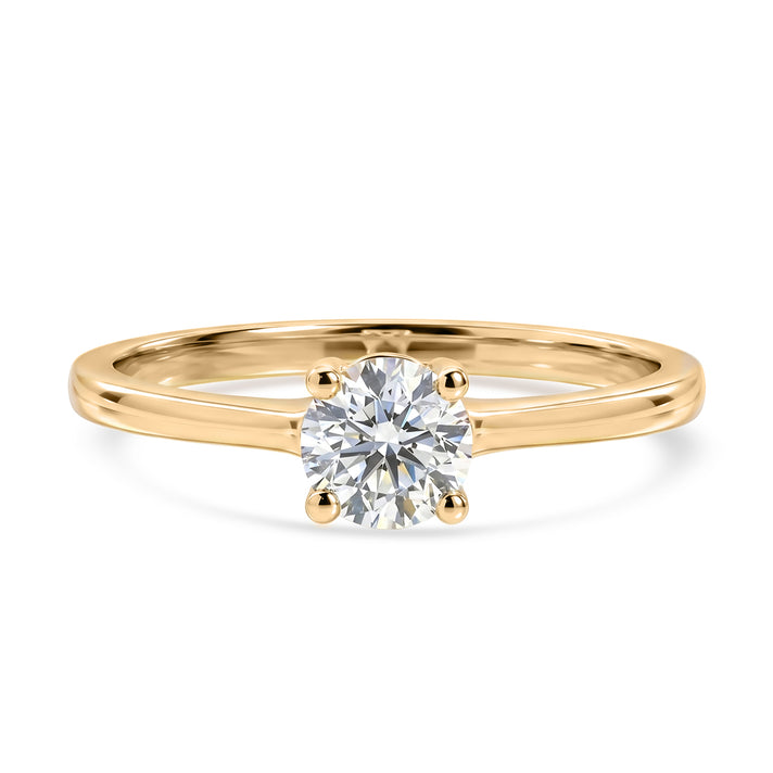 Luxuriant - 9K Yellow Gold Lab Grown Diamond Solitaire Ring 0.50 Ct. 8609038 1