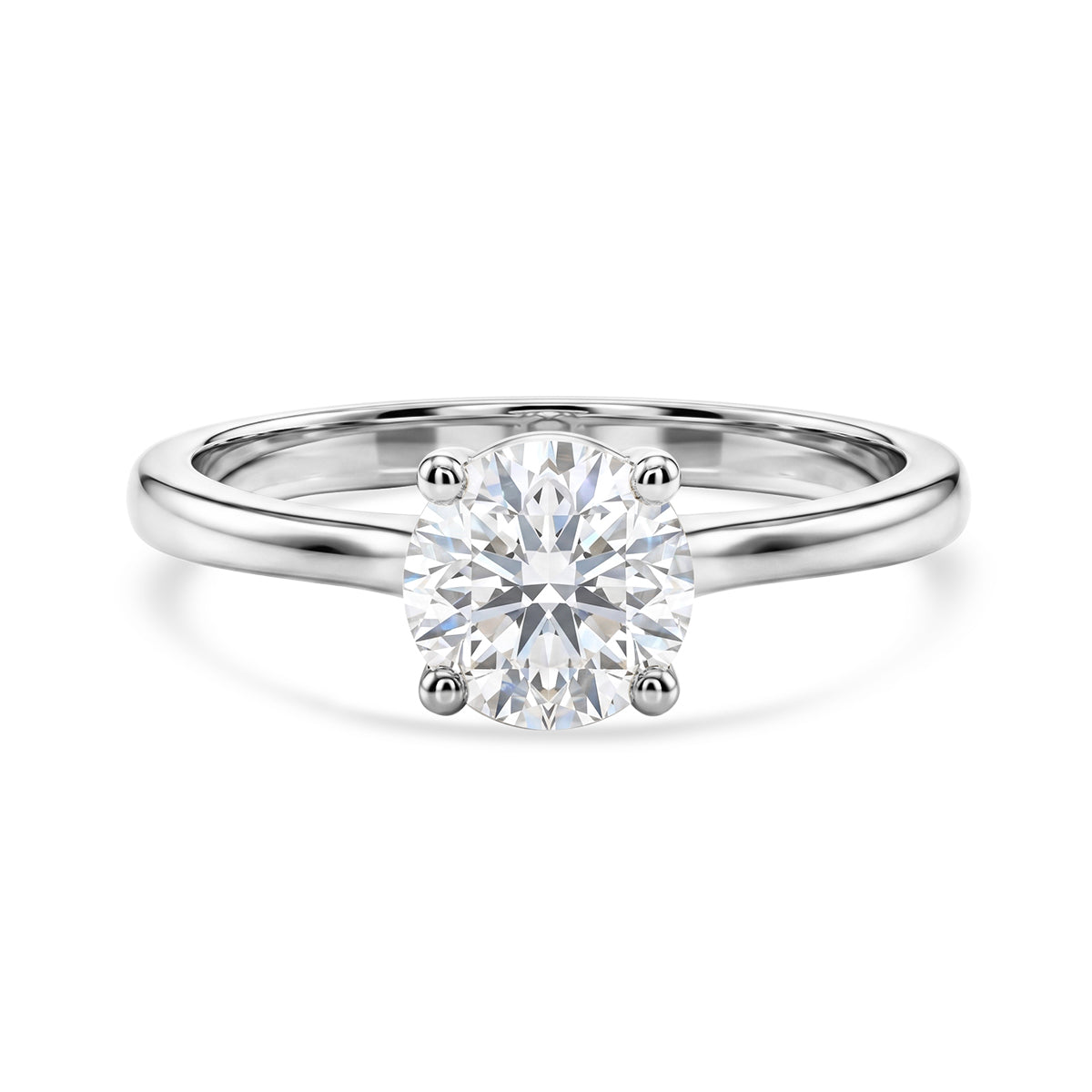 Luxuriant - 9K White Gold SGL Certified Lab Grown Diamond (SI/G-H) Solitaire Ring 1.07 Ct. 8609091 0