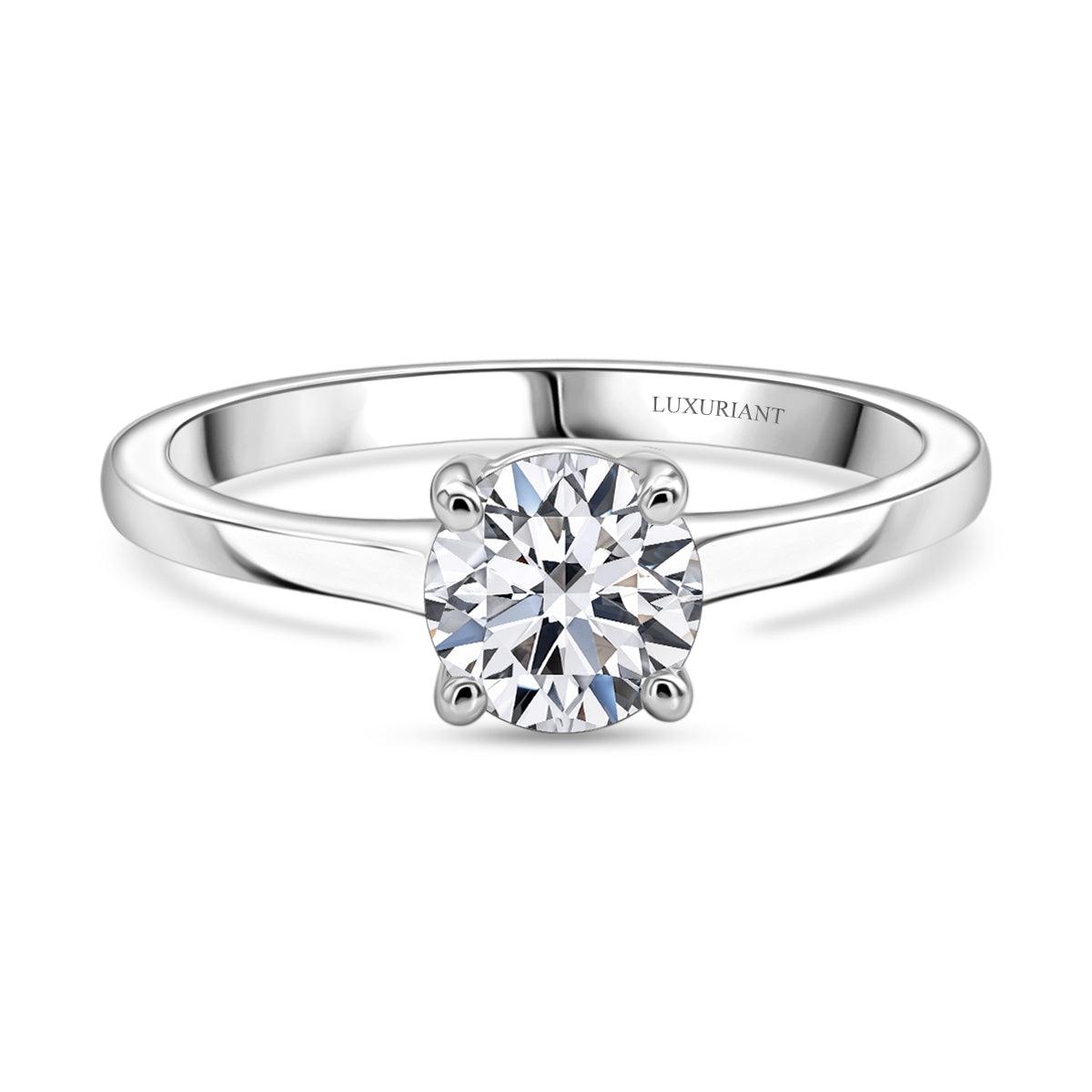 Luxuriant - 950 Platinum IGI Certified Lab Grown Diamond (VS/E-F) Solitaire Ring 1.00 Ct, Platinum Wt.4.70 Gms 8609105 0
