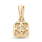 Luxuriant - Lab Grown Diamond (SI/G-H) Cluster Pendant in Yellow Gold Plated Sterling Silver_8609615_4