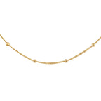 9K Yellow Gold Curb Necklace (Size - 18) with Spring Ring Clasp