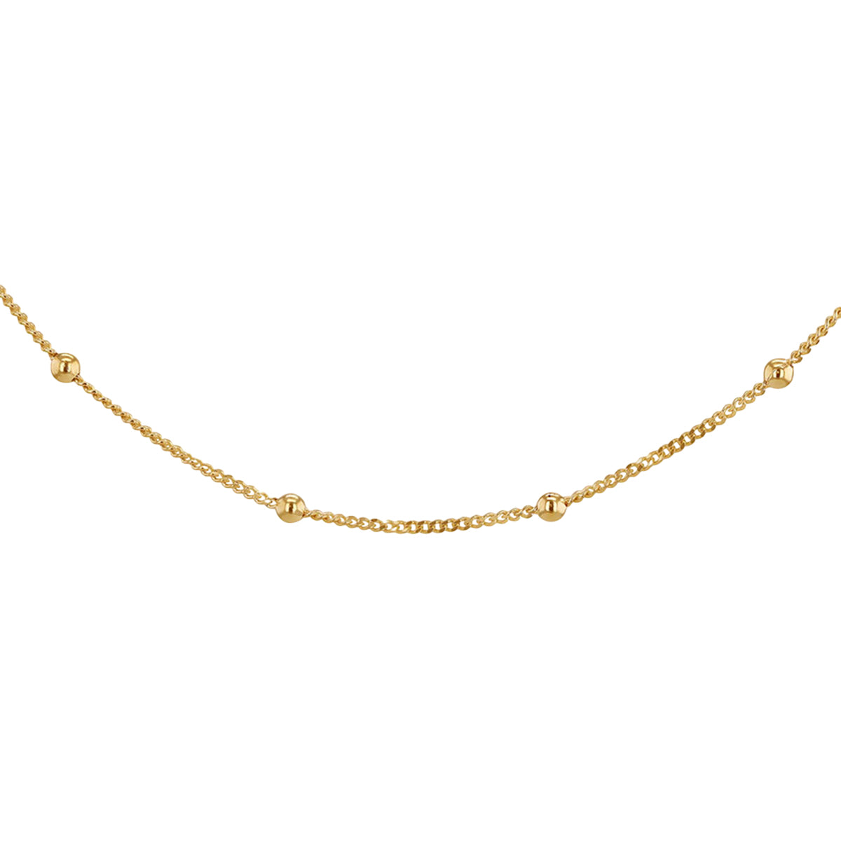 9K Yellow Gold 0.7MM Satellite Chain with Spring Ring Clasp 18 Inch 8609632 1