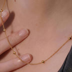 9K Yellow Gold Curb Necklace (Size - 18) with Spring Ring Clasp