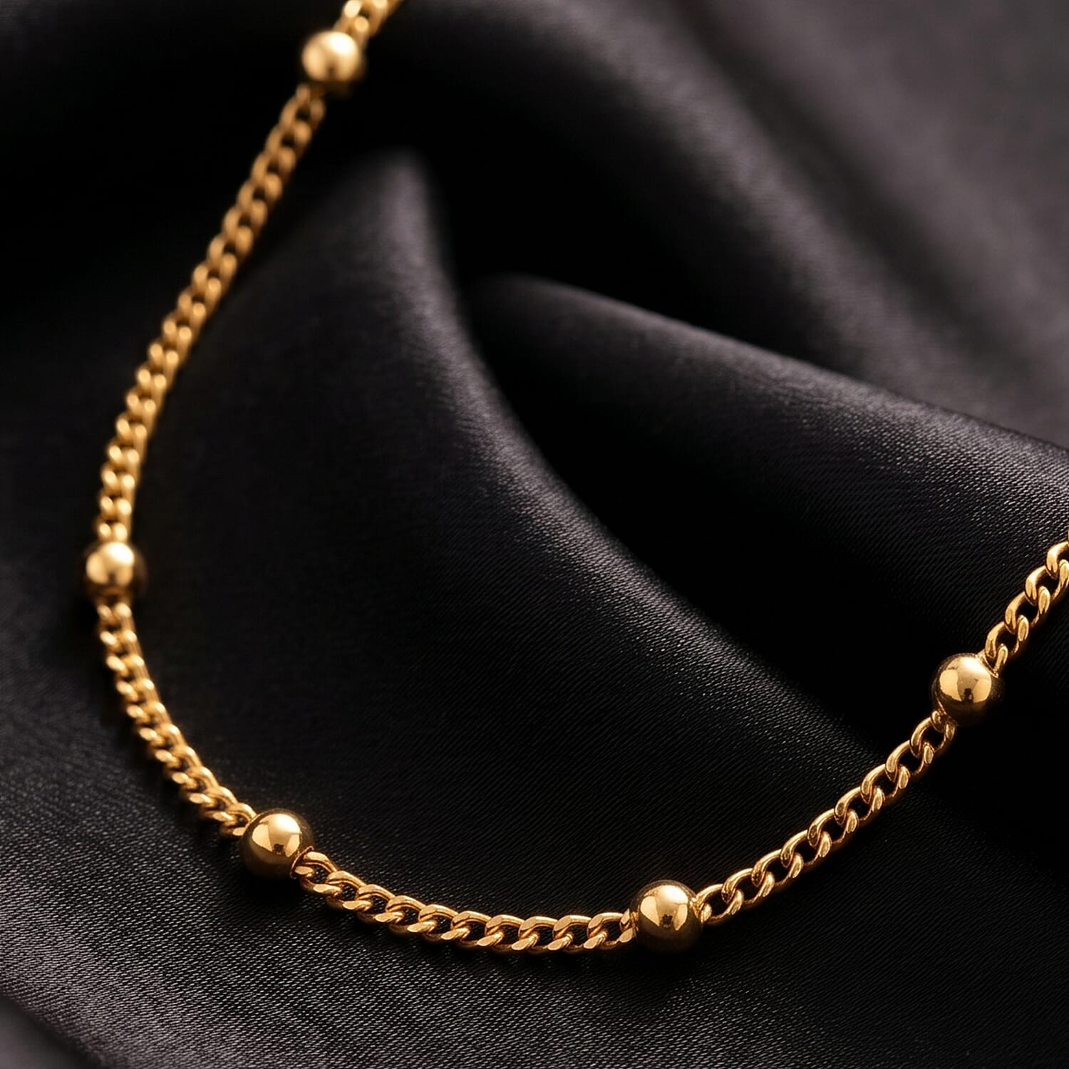 9K Yellow Gold 0.7MM Satellite Chain with Spring Ring Clasp 18 Inch 8609632 6