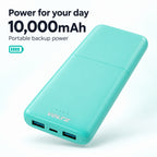 Voltz 10,000mAh Mini Pocket-Size Fast Charging Power Bank - Turquoise_8610736_5