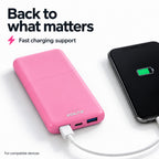 Voltz 10,000mAh Mini Pocket-Size Fast Charging Power Bank - Pink_8610737_4