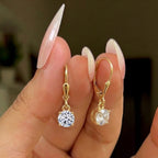Luxuriant - 9K Yellow Gold SGL Certified Lab Grown Diamond (VS/E-F) Solitaire Earring with Lever Back 2.05 Ct._8610940_4