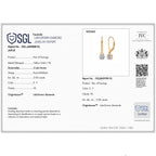 Luxuriant - 9K Yellow Gold SGL Certified Lab Grown Diamond (VS/E-F) Solitaire Earring with Lever Back 2.05 Ct._8610940_6