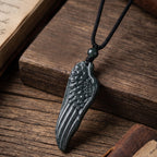 Natural Jade Adjustable Dragon Carved Necklace (Size - 28) 38.00 Ct.