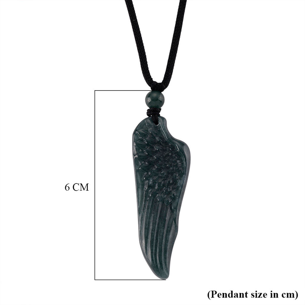 Natural Jade Adjustable Dragon Carved Necklace (Size - 28) 38.00 Ct._8611105_6