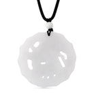Natural White Jade Adjustable Carved Deer Necklace (Size - 28) 96.00 Ct._8611122_5