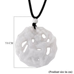 Natural White Jade Adjustable Carved Deer Necklace (Size - 28) 96.00 Ct._8611122_6