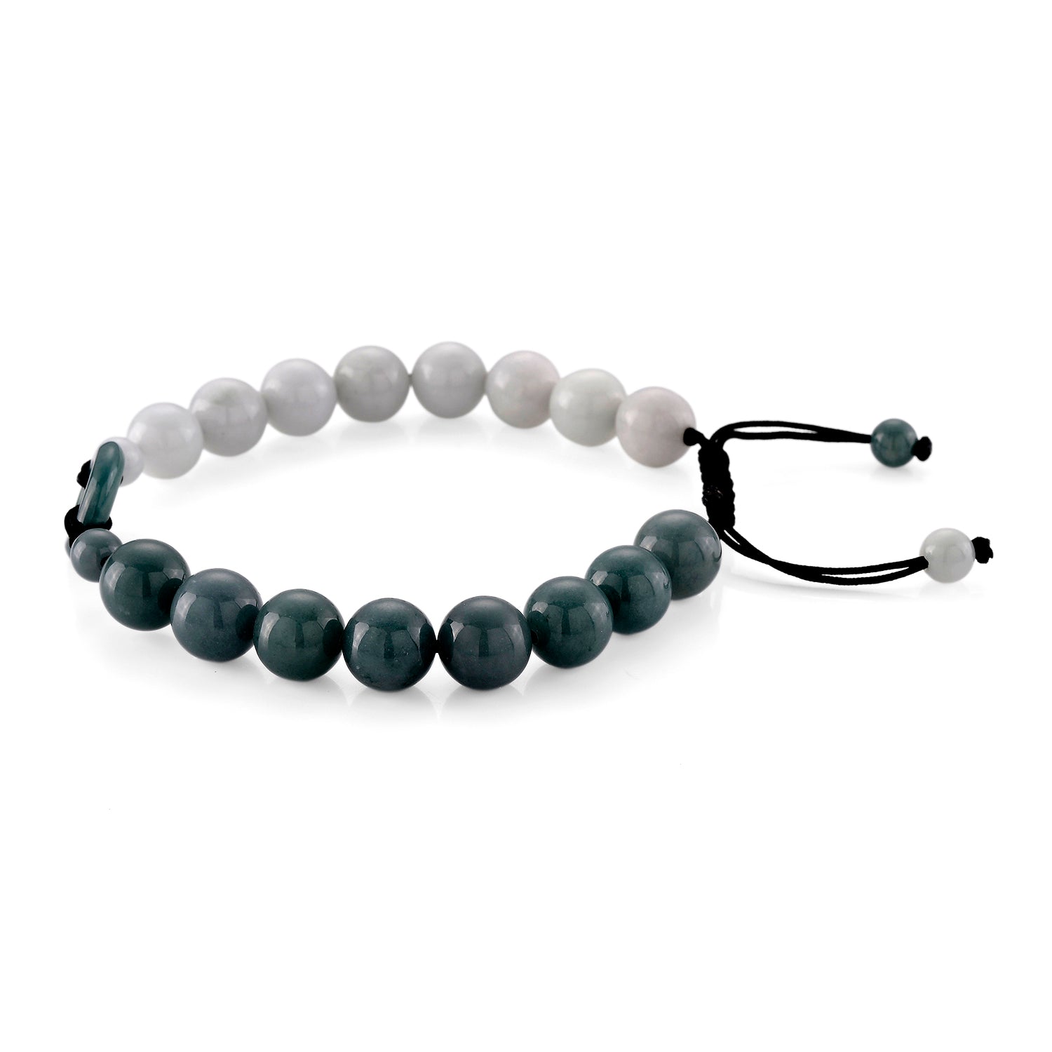 Natural Olmec Jade &amp; White Jade Adjustable Dual-Sided Bracelet (Size - 6.5 to 9.5) 100.00 Ct. 8611194 4