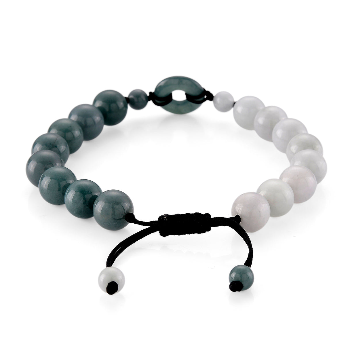 Natural Olmec Jade &amp; White Jade Adjustable Dual-Sided Bracelet (Size - 6.5 to 9.5) 100.00 Ct. 8611194 5