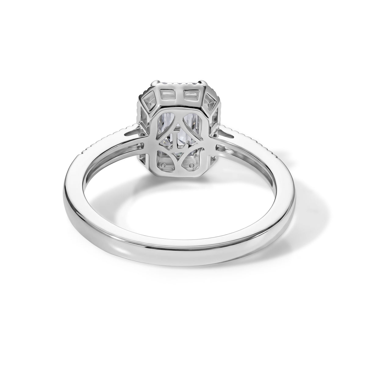 Luxuriant - SGL Certified Lab Grown Diamond (SI/G-H) Halo Ring in 18K Vermeil Yellow Gold Plated Sterling Silver 1.26 Ct. V32697616 5