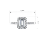 Luxuriant - SGL Certified Lab Grown Diamond (SI/G-H) Halo Ring in 18K Vermeil Yellow Gold Plated Sterling Silver 1.26 Ct._8611203_5
