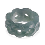 Natural Olmec Jade Twisted Band Ring 30.00 Ct._8611294