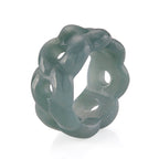 Natural Olmec Jade Twisted Band Ring 30.00 Ct._8611297_3