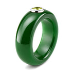 D'Joy - Peridot & Green Jade Band Ring in Rhodium Overlay Sterling Silver 28.30 Ct._8611325_3