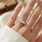 D'Joy - GRA Certified Moissanite 5 Stone Ring in Yellow Gold Plated Sterling Silver 2.16 Ct._8611548_1