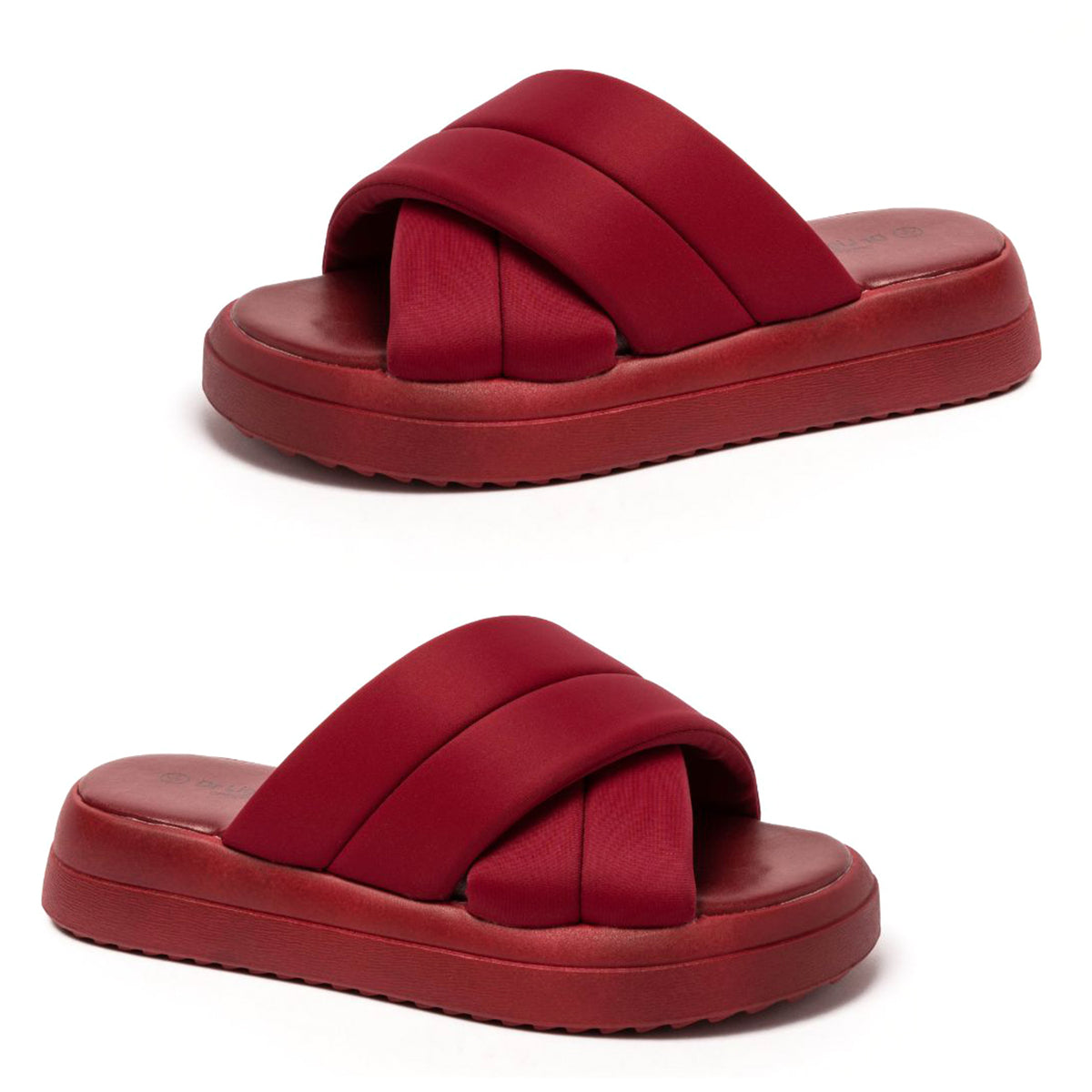 Dr. Lightfoot Crossover Padded Wide Foot Wedge Sandals (Size 5) - Red V32731319 0