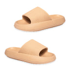 Kendal Womens Thick Chunky Sole Cloud Slides (Size Large- UK 7-8) - Black