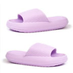 Kendal Womens Thick Chunky Sole Cloud Slides (Size Large 7-8) - Lilac_8612065