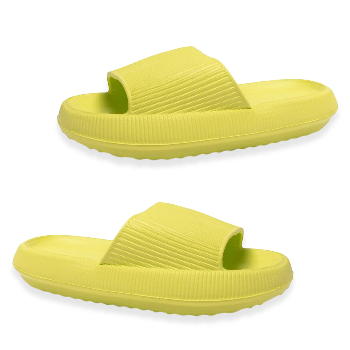 Kendal Womens Thick Chunky Sole Cloud Slides (Size Large 7-8) - Neon V32364304 0