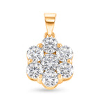 D'Joy - GRA Certified (D-VVS1) Moissanite Pressure Set Pendant in Yellow Gold Plated Sterling Silver 2.30 Ct._8612144