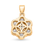 D'Joy - GRA Certified (D-VVS1) Moissanite Pressure Set Pendant in Yellow Gold Plated Sterling Silver 2.30 Ct._8612144_4