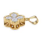 D'Joy - GRA Certified (D-VVS1) Moissanite Pendant in Yellow Gold Plated Sterling Silver_8612147_3