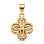 D'Joy - GRA Certified (D-VVS1) Moissanite Pendant in Yellow Gold Plated Sterling Silver_8612147_4