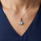 D'Joy - GRA Certified (D-VVS1) Moissanite Solitaire Pendant in Rhodium Overlay Sterling Silver 1.40 Ct._8612182_1