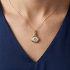 D'Joy - GRA Certified Moissanite Solitaire Pendant in Yellow Gold Plated Sterling Silver 1.40 Ct._8612209_1