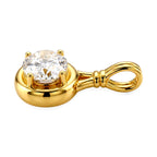 D'Joy - GRA Certified Moissanite Solitaire Pendant in Yellow Gold Plated Sterling Silver 1.40 Ct._8612209_3