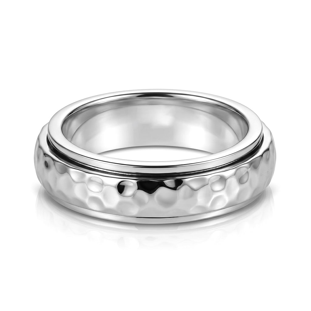 D'Joy - Rhodium Overlay Sterling Silver Band Ring_8612469_4