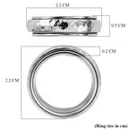 D'Joy - Rhodium Overlay Sterling Silver Band Ring_8612469_5