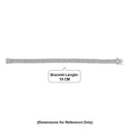 Luxuriant - Lab Grown Diamond (SI/G-H) Bracelet (Size - 7.5) with GB Lock Box in Rhodium Overlay Sterling Silver 11.00 Ct, Silver Wt. 20.20 Gms_8612482_4