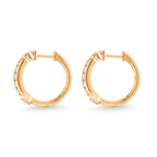 D'Joy - GRA Certified Moissanite Hoop Earring with Clasp in Yellow Gold Plated Sterling Silver 1.54 Ct._8612485_3