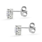 D'Joy - GRA Certified (D-VVS1) Moissanite Solitaire Stud Earring with Push Post in Rhodium Overlay Sterling Silver 1.50 Ct._8612486_3