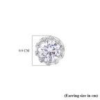D'Joy - GRA Certified (D-VVS1) Moissanite Solitaire Stud Earring with Push Post in Rhodium Overlay Sterling Silver 1.50 Ct._8612486_5