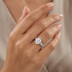 D'Joy - GRA Certified Moissanite Ring in Rhodium Overlay Sterling Silver 3.36 Ct._8612894_1