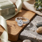 D'Joy - GRA Certified Moissanite Ring in Rhodium Overlay Sterling Silver 3.36 Ct._8612894_2