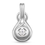 D'Joy - GRA Certified Moissanite Solitaire Pendant in Rhodium Overlay Sterling Silver_8612903_4