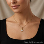 D'Joy - GRA Certified (D-VVS1) Moissanite Solitaire Pendant in Yellow Gold Plated Sterling Silver_8612949_1