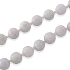 D'Joy - Natural White Jade Beads Necklace (Size - 20) with Magnetic Lock in Rhodium Overlay Sterling Silver 500.00 Ct._8612958_3