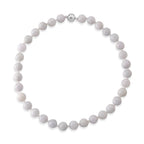 D'Joy - Natural White Jade Beads Necklace (Size - 20) with Magnetic Lock in Rhodium Overlay Sterling Silver 500.00 Ct._8612958_5