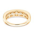 D'Joy - GRA Certified (D-VVS1) Moissanite 7 Stone Ring in Yellow Gold Plated Sterling Silver 1.68 Ct._8613025_4